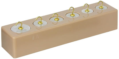 United Scientific WSAL06 - Juego de 6 piezas de peso con gancho, aluminio