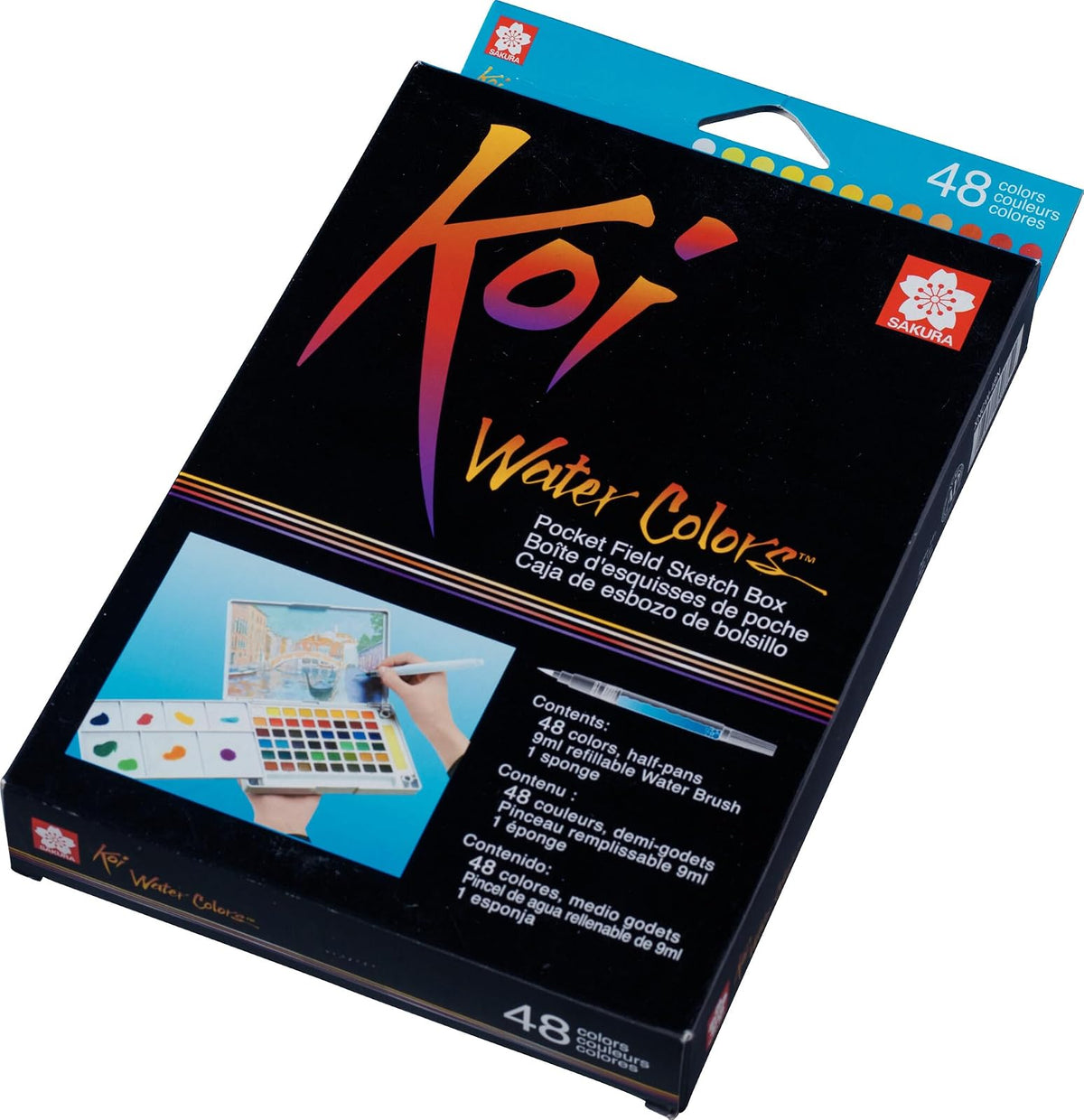 KOI SKETCH BOX C/48 ACUARELAS Y I PINCEL