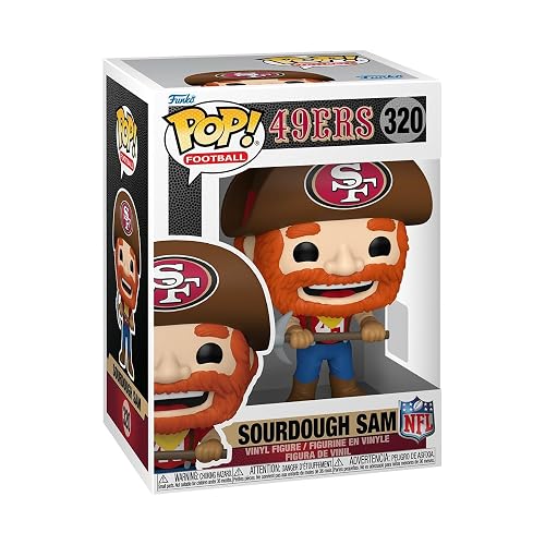 Funko Pop! NFL Mascots: 49ers - Sourdough Sam | Mercancía Oficial - Figura de Vinilo Coleccionable para Decoración - Regalo de Cumpleaños para Fans