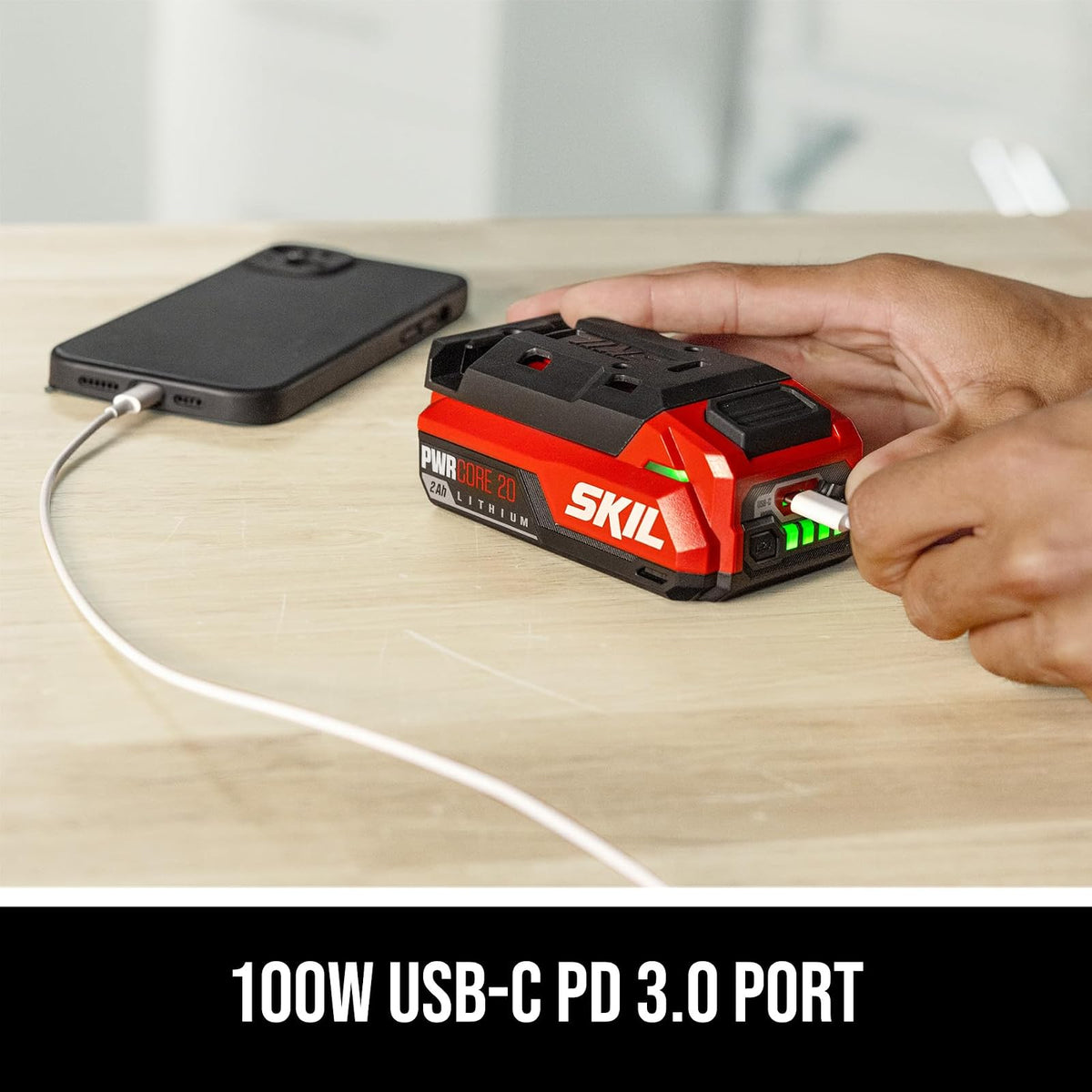 Skil BY5100B-00 batería USB Tipo C 20V 2.0Ah