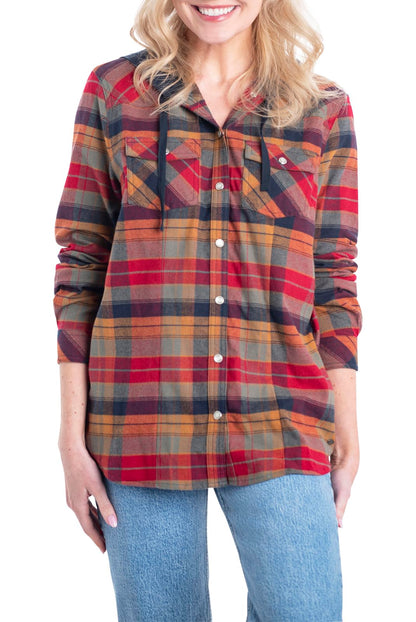 Legendary Whitetails Women's Lumber Jane Hooded Flannel Shirt