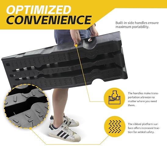 MaxxHaul 50947 - Rampa apilable para vehículo de Automóvil de 6000 Libras, Capacidad por par de 3500 Libras por rampa, Paquete de 2