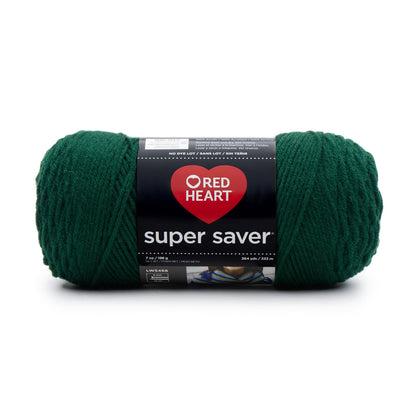 Red Heart Estambre Acrílico Peso Medio Categoría 4 - Verde cazador - Sólido