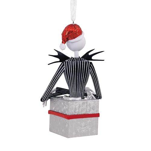 Hallmark - Pesadilla antes de Navidad de Tim Burton de Disney Jack Skellington - Adorno de Navidad, 0003HCM1239