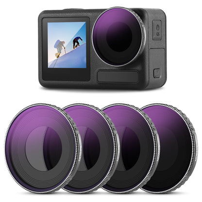 Neewer Kit de Filtros ND para DJI Osmo Action 5 Pro/4 - Action 4 - 5 Pro - 4 Pack ND - PL