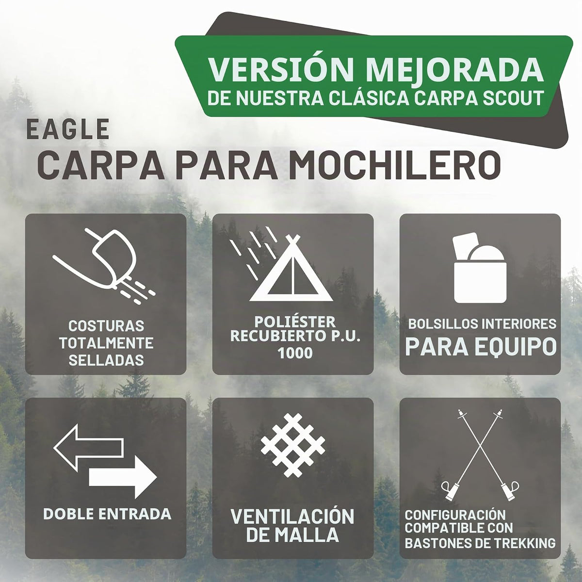 Stansport Scout Tienda de campaña plegable, 1.98 m x 1.37 x 0.91 m, color verde