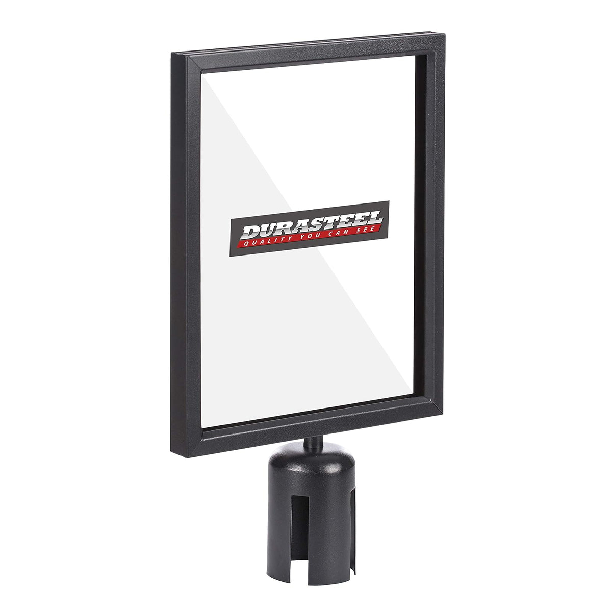 DuraSteel Soporte Para Letrero de Doble Cara 8.5 x 11 Pulgadas con Plexiglás Vertical