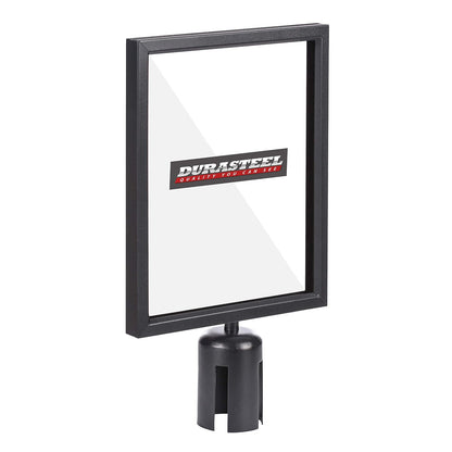 DuraSteel Soporte Para Letrero de Doble Cara 8.5 x 11 Pulgadas con Plexiglás Vertical