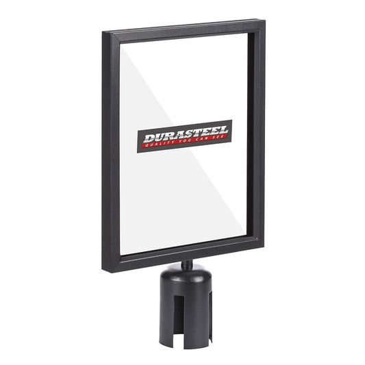 DuraSteel Soporte Para Letrero de Doble Cara 8.5 x 11 Pulgadas con Plexiglás Vertical