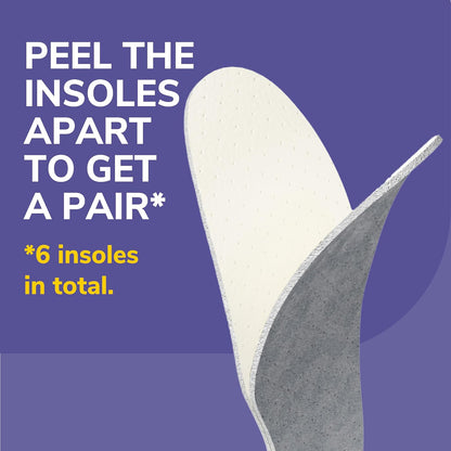 Plantillas acolchadas sin calcetines Dr. Scholl's Go, 3 pares, recortadas para adaptarse