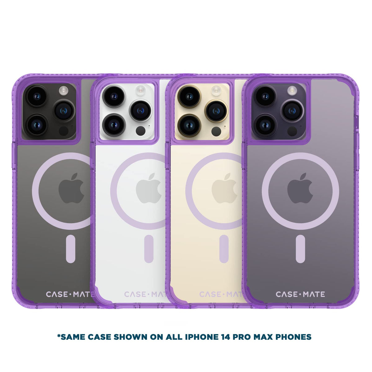 Case-Mate Apple iPhone 14 Pro MAX MagSafe - Funda rígida Transparente Plus - La La Lavanda