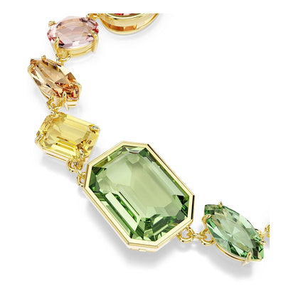 Pulsera Swarovski Gema, Cortes mixtos, multicoloreado, Oro-tSwarovski Un baño