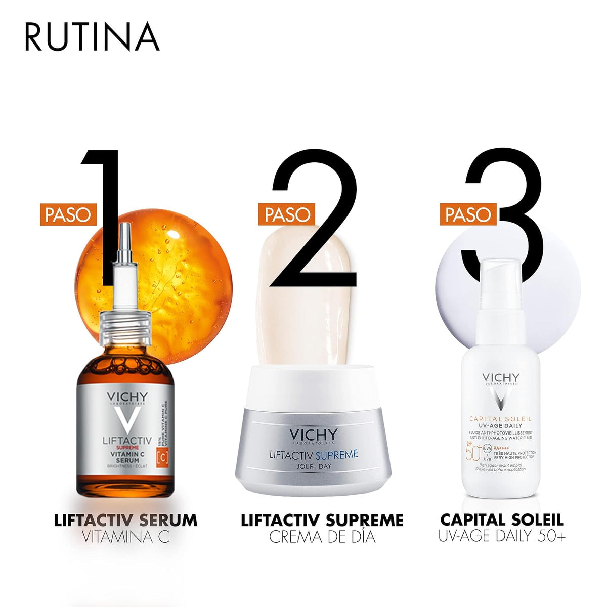 Vichy Liftactiv Vitamina C Pura 16% Sérum Dermatológico Anti-edad 20ml | Antioxidante e Iluminador, con Vitamina C Pura y Activos Anti-Glicación, Piel Radiante para Todo Tipo de Piel