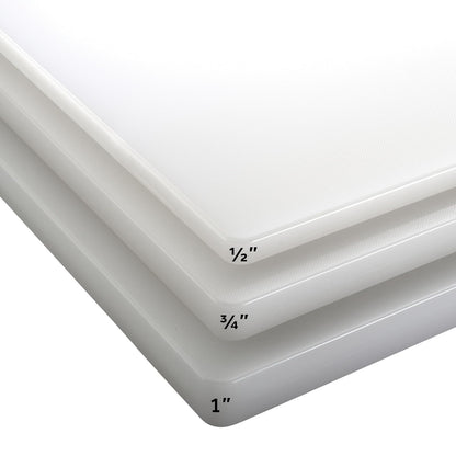 Winco CBWT-1824 tabla de cortar, 18 por 24 por 1/5.1 cm, color blanco | Apto para lavaplatos, resistente a las manchas, minimiza el embotamiento, aprobado por HACCP, ideal para embutidos