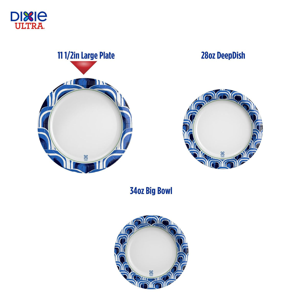 Dixie Ultra® - Placa de papel de 11 pulgadas, 25 unidades