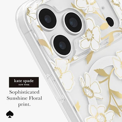 Kate Spade New York - Funda para iPhone 17 Pro MAX, diseño de Gemas Florales Sunshine