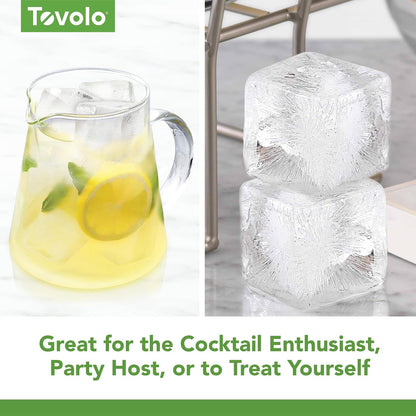 Tovolo Colossal Molde para cubos de hielo - Juego de 2