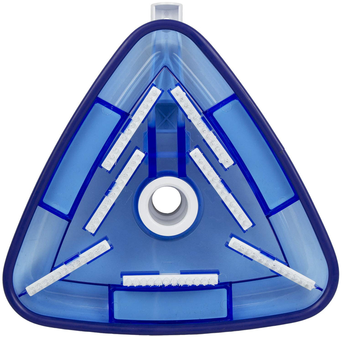 Poolmaster Aspiradora para Piscina con Revestimiento de Vinilo Triangular Transparente 27514, Color Azul