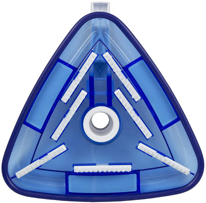 Poolmaster Aspiradora para Piscina con Revestimiento de Vinilo Triangular Transparente 27514, Color Azul