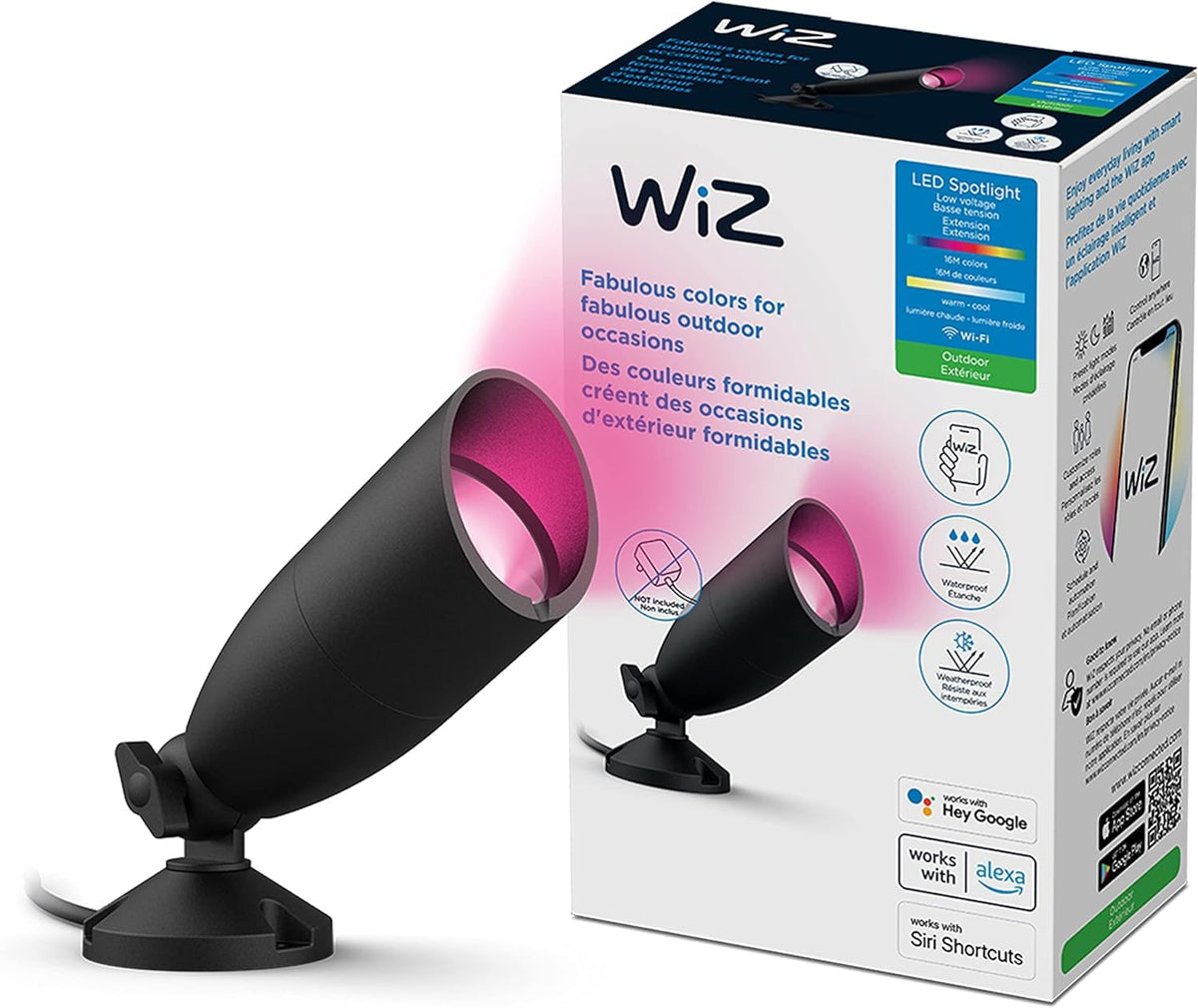 WiZ extensión reflector inteligente 25 watts para exteriores compatible con WiFi y Alexa