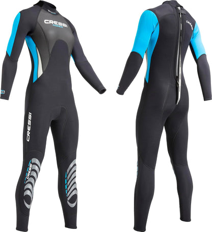Cressi Morea - Traje de Neopreno para Mujer Completo de 3 mm, en Neopreno de Alta Elasticidad, Calidad Cressi Desde 1946