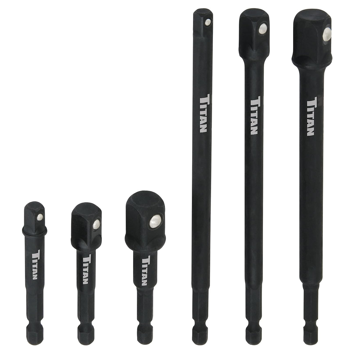 Titan 12087 Juego de adaptadores de Enchufe, 6 Piezas