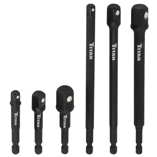 Titan 12087 Juego de adaptadores de Enchufe, 6 Piezas