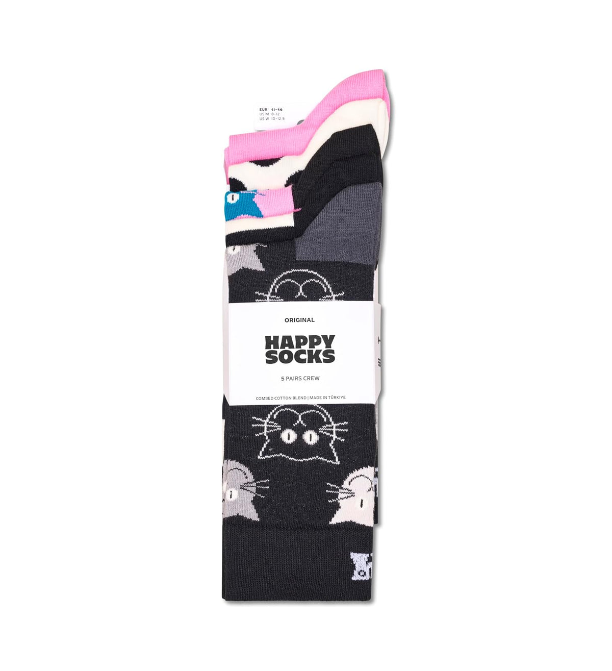 Happy Socks 5-pack Cats Socks Calcetines Unisex adulto