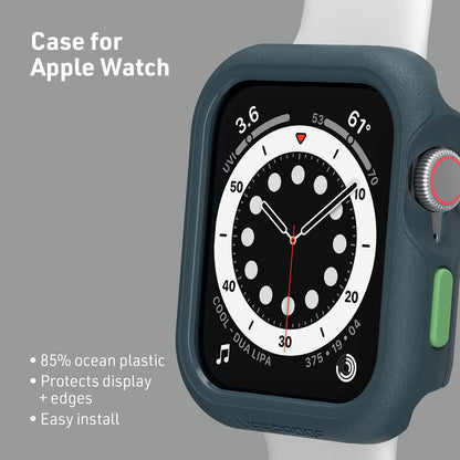 LifeProof - Funda ecológica para Apple Watch Series 4/5/6/SE de 44 mm, color negro