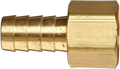Anderson Metals 57002-0608 - Manguera de latón, conector, lengüeta de 3/8 pulgadas x tubo hembra de 1/2 pulgadas