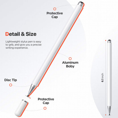 Oribox Stylus Pen - Lápiz Digital Compatible con Pantalla táctil de Punta Fina para iPad