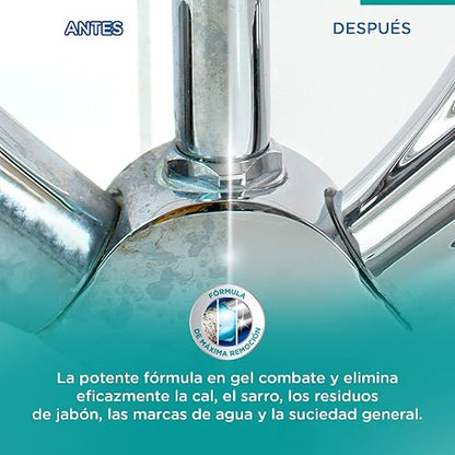 Dr. Beckmann, Antisarro y Cal, para Baño y Cocina, Aroma Cítrico, 500 ml +, Blanqueador Intensivo, Súper Blanco, 1 caja con 6 bolsas de 40 g c/u