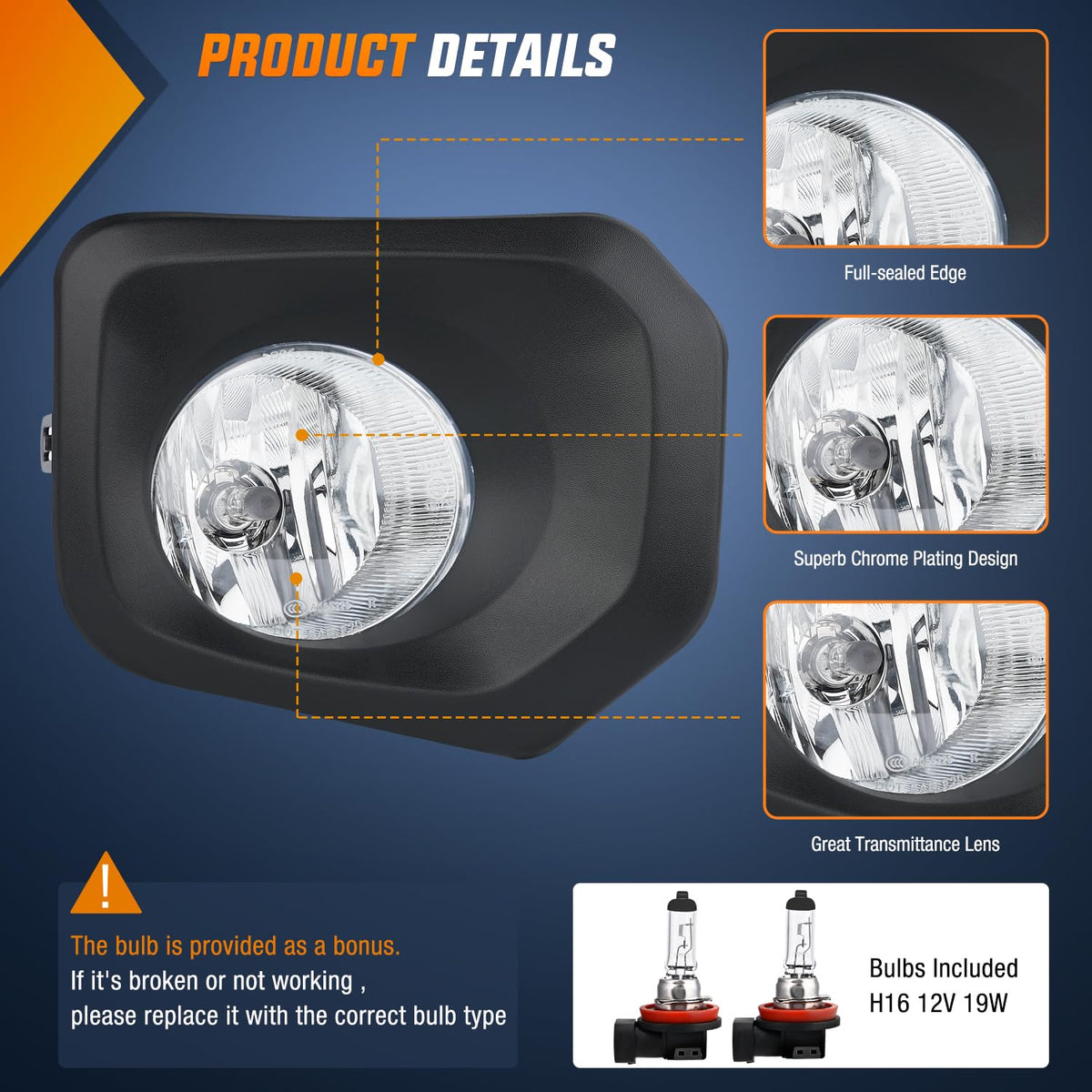 Nilight Focos Antiniebla para Toyota Tacoma 2016-2023 SR/SR5