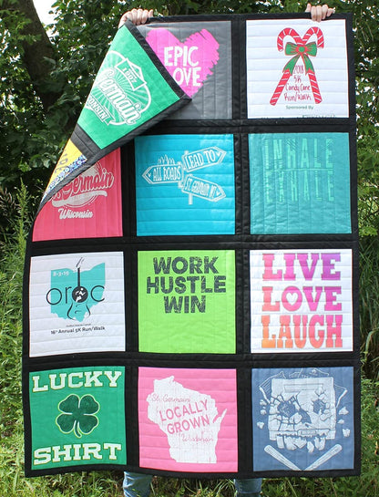 June Tailor Kit de edredón Reversible para Camisetas - Cinta Negra