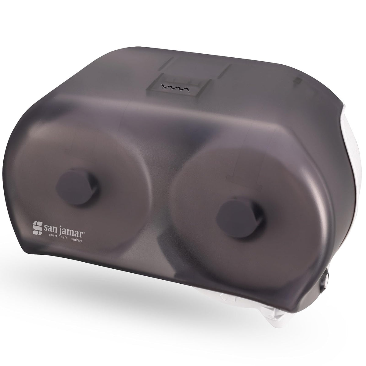 San Jamar R3600TBK Versa twin Dual Bath Tissue Dispenser, 1.437" Mandrel, Black Pearl (TTD105)