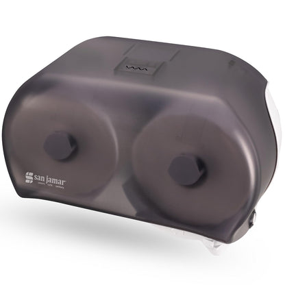 San Jamar R3600TBK Versa twin Dual Bath Tissue Dispenser, 1.437" Mandrel, Black Pearl (TTD105)