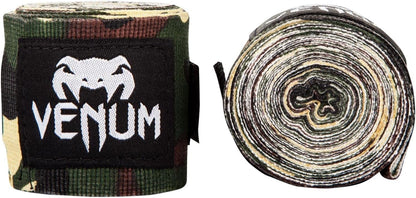 Venum Vendas de Boxeo de Algodón Elástico - Camo (Forest Camo) - 4 m - Boxing Handwraps