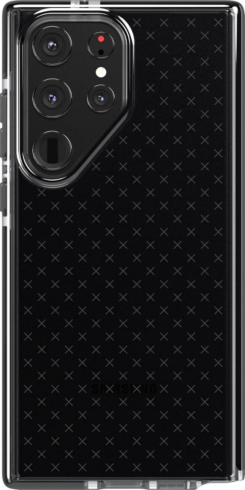 tech21 EVO Check - Funda para Samsung Galaxy S23 Ultra, Color Negro Ahumado, protección contra caídas de 16 pies, a Prueba de Golpes, Resistente a los Golpes y a los arañazos