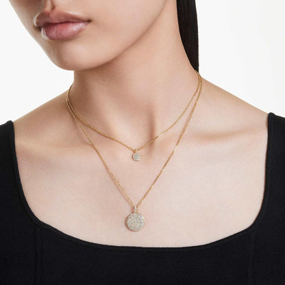 Swarovski Ginger Halskette, Damenkette mit Blauen Kristallen