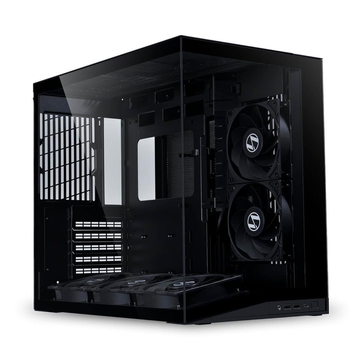 Lian Li Dynamic Mini V2 Gabinete ATX/mATX Negro - Negro - - 5 ventiladores no RGB