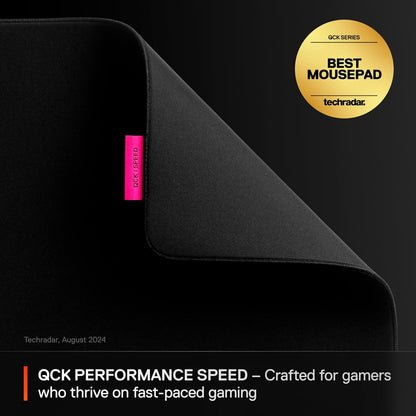 SteelSeries ...Libertad con la Alfombrilla de ratón QcK Performance Extra Large Speed. QcK Perf XL Speed: Velocidad máxima y Libertad para Juegos de Ritmo rápido.