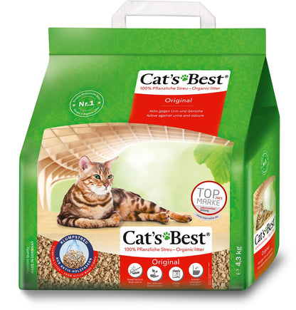 Cat´s Best Bolsa para Cajas de Arena, Oko Plus, color Natural, 10L (4.3kg)