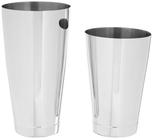 Barfly M37007 - Mezclador para cóctel, pequeño, 532 ml, acero inoxidable, Acero inoxidable, Set (18 oz And 28 oz), 1