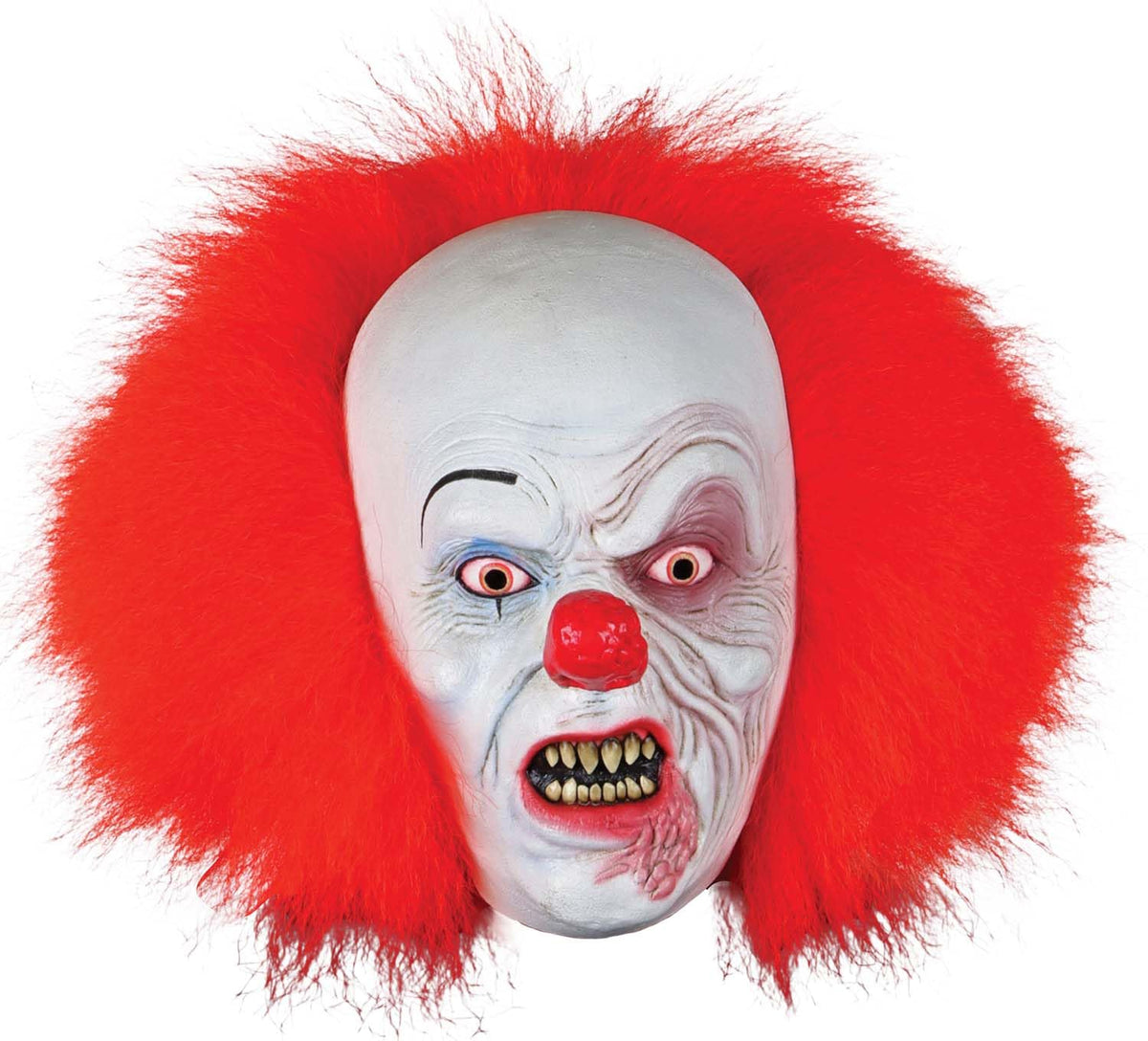 Máscara Original de Classic It Pennywise por Warner Brothers, Máscaras de Eso el Payaso Bailarín Ideales para Halloween, Colección y Fiestas de Disfraces