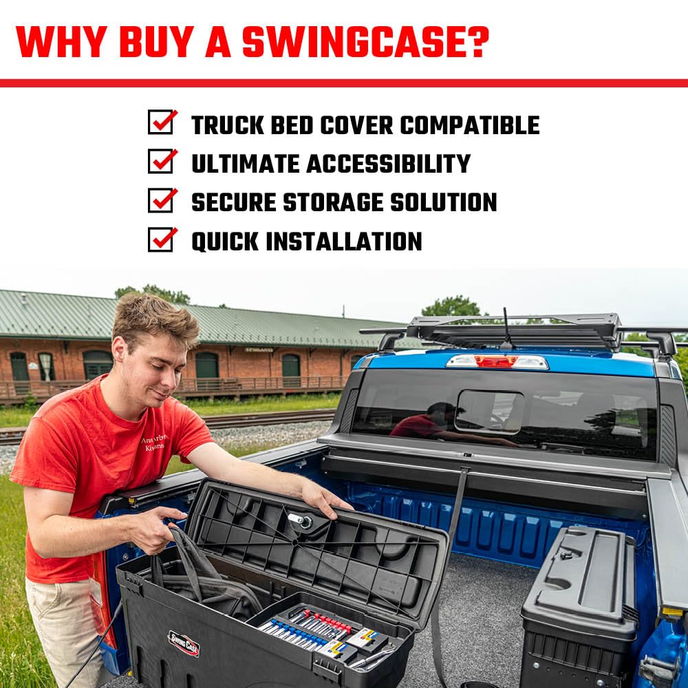 Undercover SC100P Black Swing Case Storage Box
