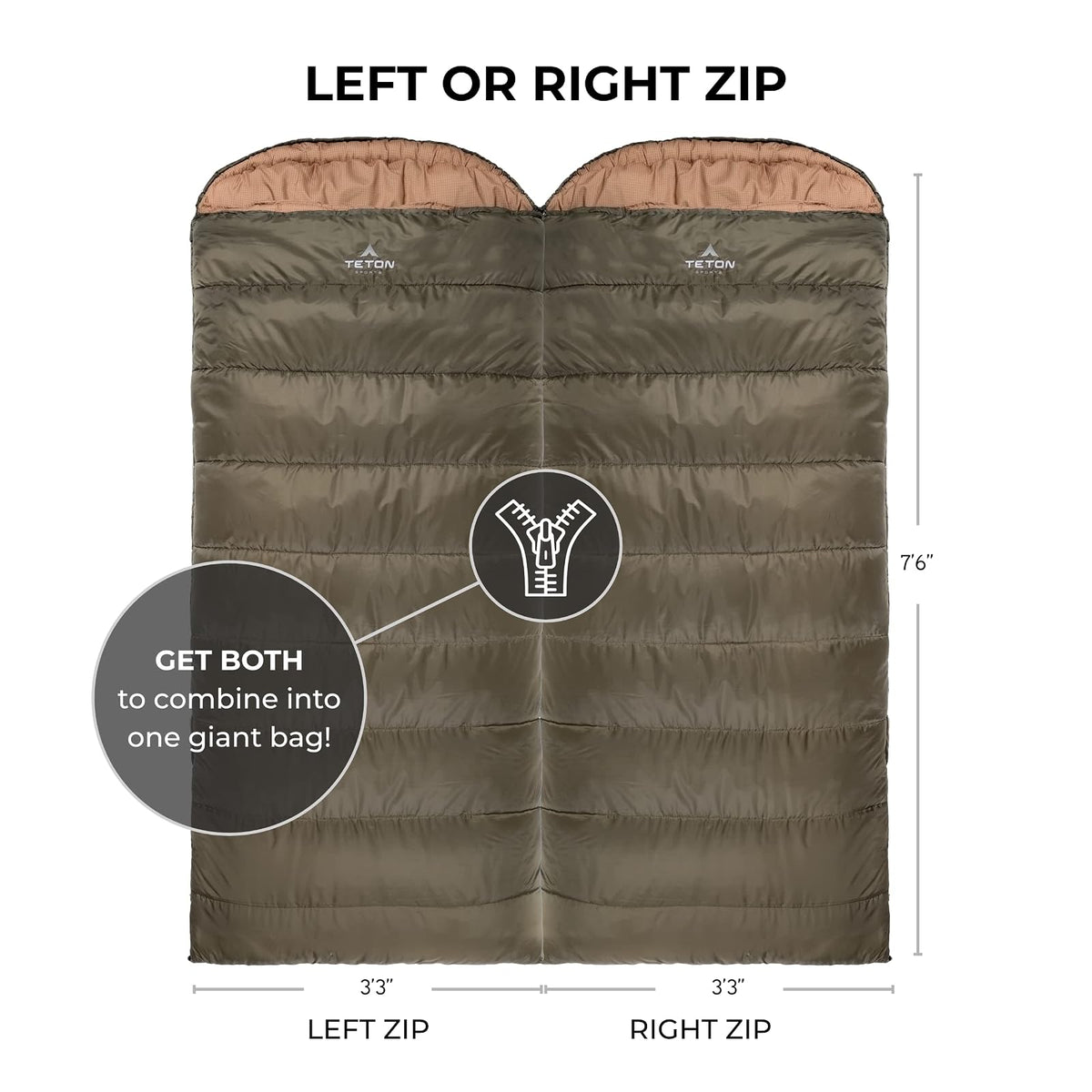 Teton Sports Celsius Bolsa de Dormir XXL
