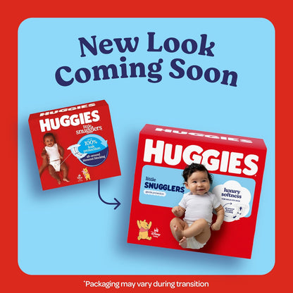 Huggies - Pañales tamaño 4, pañales Little Snugglers, tamaño 4 (22-36 libras), 150 unidades (6 paquetes de 25), el embalaje puede variar