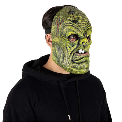 Ghoulish Productions Máscara de látex de Franky, Cosplay Monstruo Frankenstein Unitalla Para Adulto, Ideal para usar en Fiestas de Halloween, Casas del Terror o Disfraz Tematico