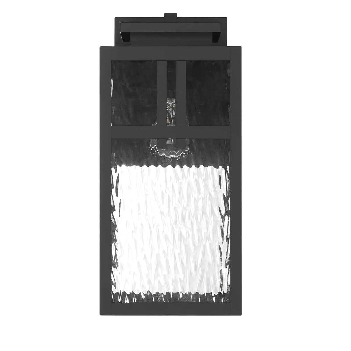 Hunter Fan, Colgante de pared Aspenbrook Negro Mate para Exterior 1 Luz, 17 pulgadas