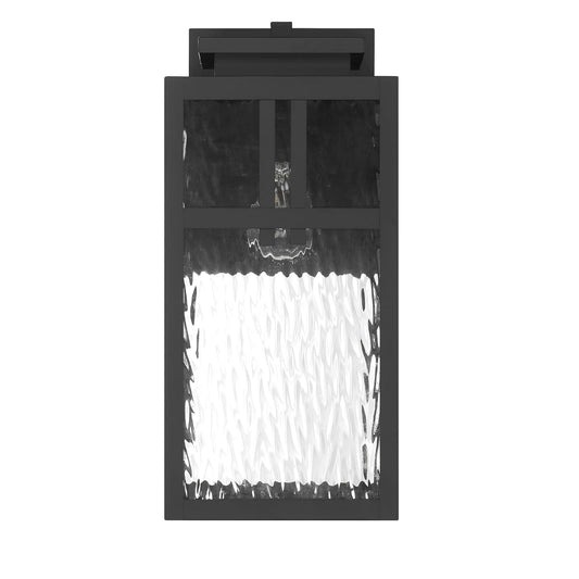 Hunter Fan, Colgante de pared Aspenbrook Negro Mate para Exterior 1 Luz, 17 pulgadas